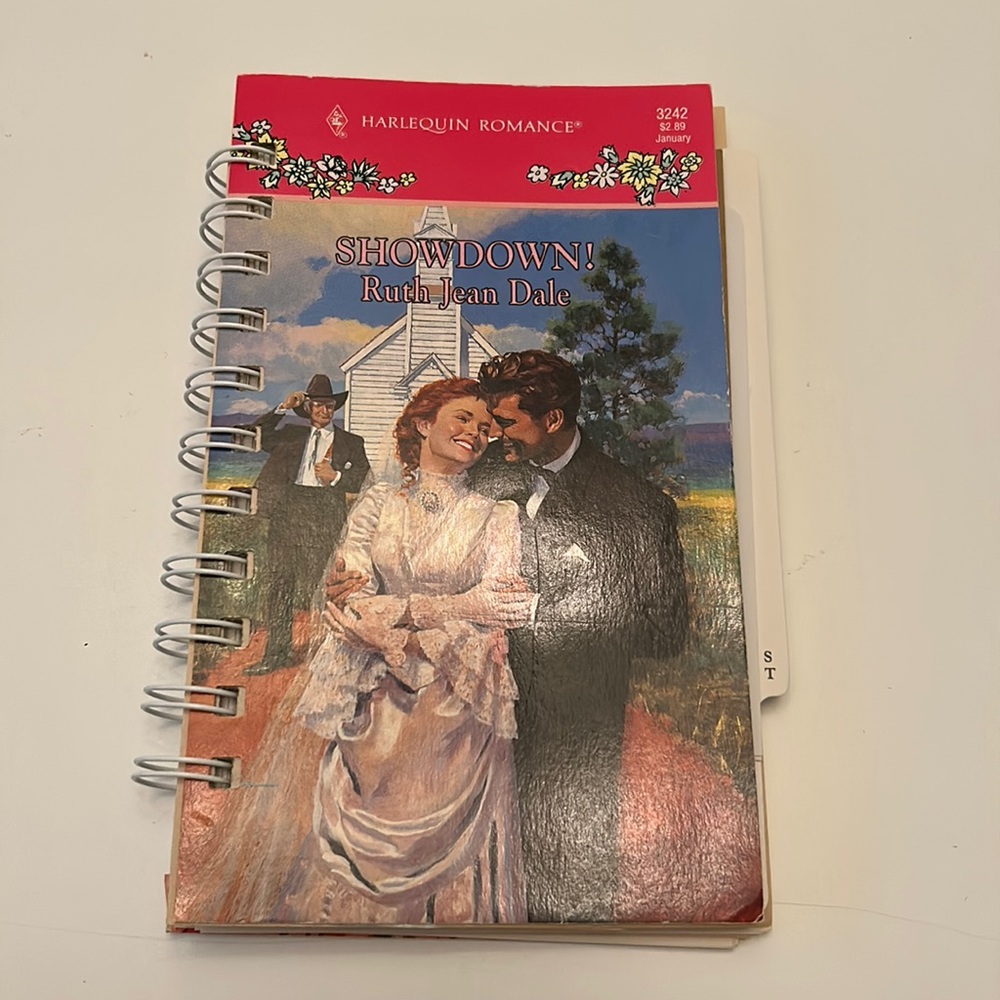 Junk Journal handmade OOAK Upcycled notebook vintage romance novel
